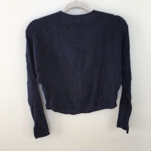 maddie style navy zip-up sweater